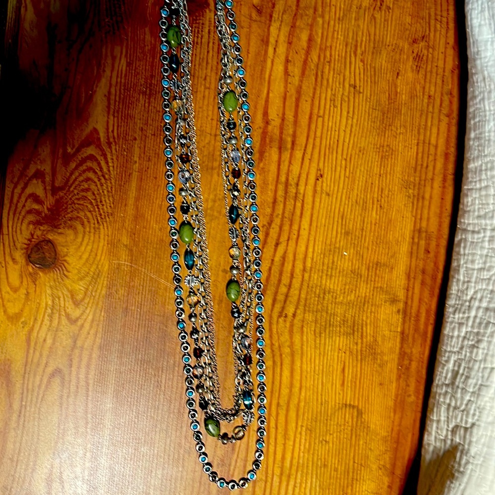 Premier design jewelry double necklace.